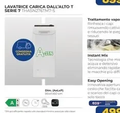 Lavatrice carica dall'alto Serie 7