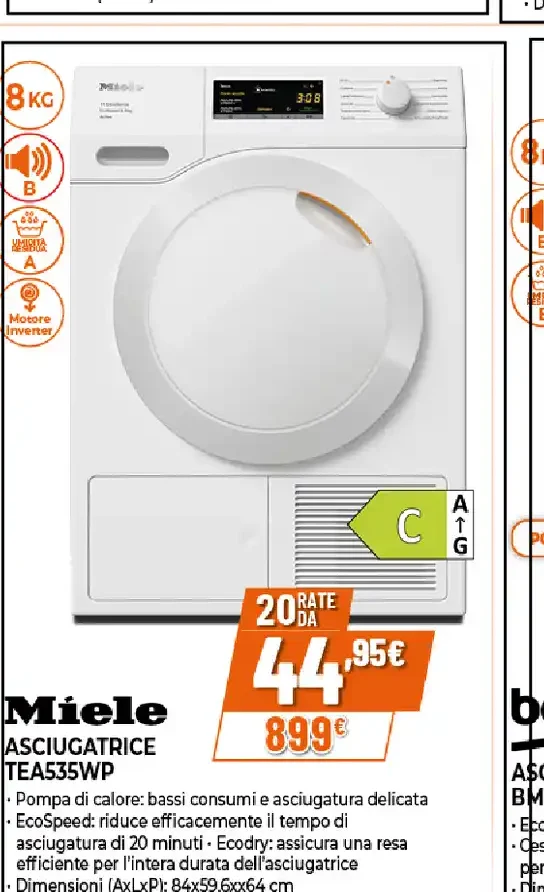 Asciugatrice Miele TEA355WP