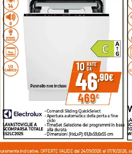 Lavastoviglie Electrolux EES2LC02S