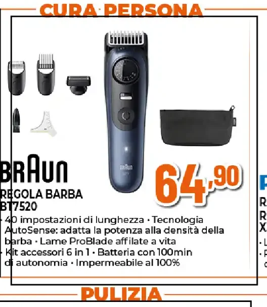 Regolabarba Braun BT7520