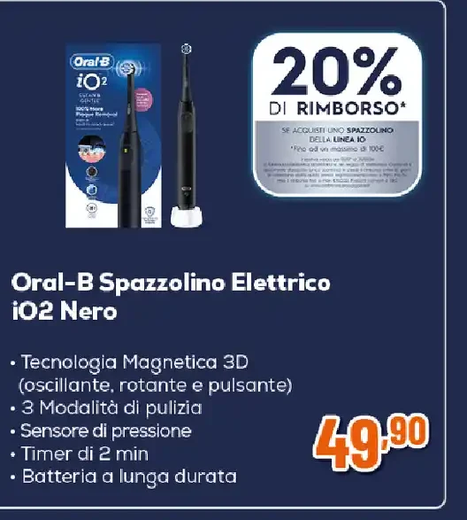 Oral-B Spazzolino Elettrico iO2 Nero