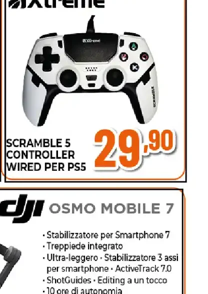 Scramble 5 controller wired per PS5
