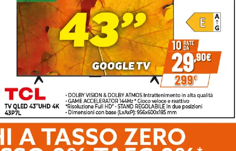 TV QLED 43 UHD 4K 43P7L