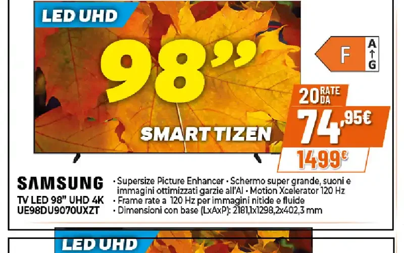 TV LED 98 UHD 4K UE98DU9070UQXT