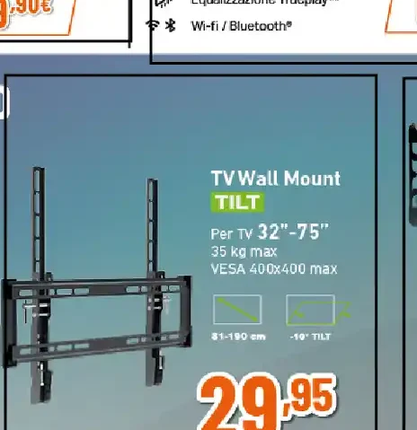 Supporto TV inclinabile