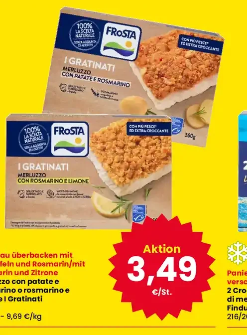 Filetti di merluzzo gratinati