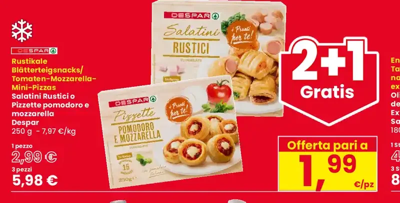 Rustici e pizzette