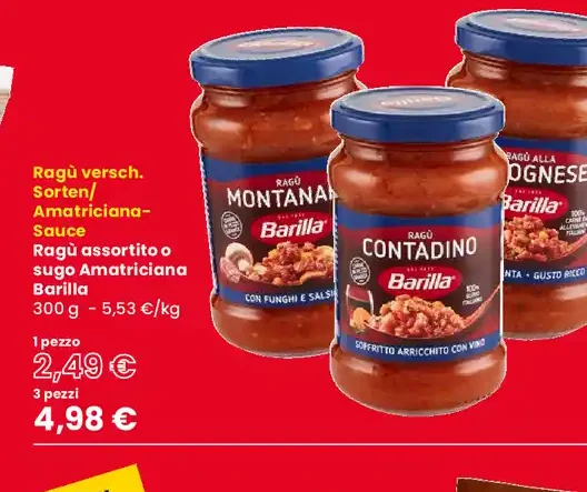 Ragù assortito Barilla