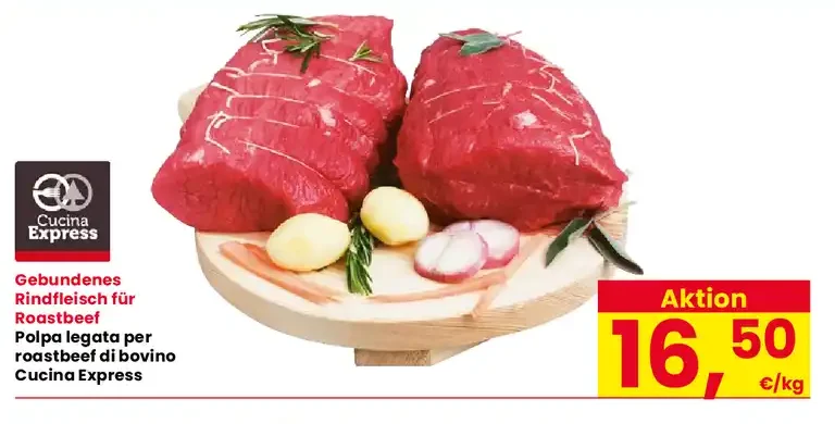 Polpa legata per roastbeef di bovino Cucina Express