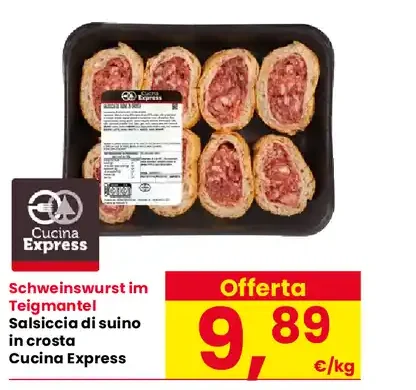 Salsiccia di suino in crosta Cucina Express