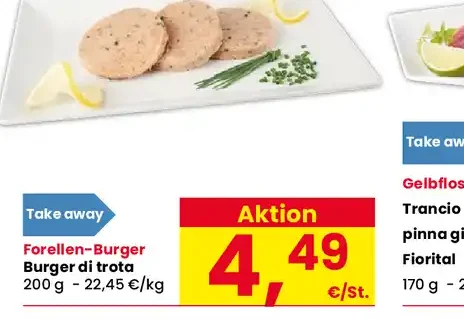 Burger di trota