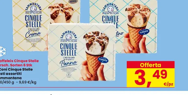 Coni Cinque Stelle gusti assortiti