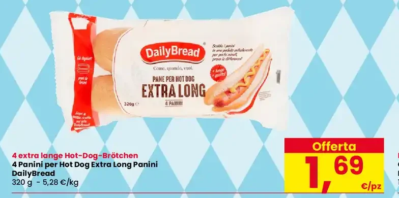 Pane per hot dog Extra Long DailyBread