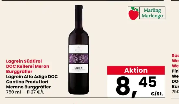 Lagrein Südtirol DOC Kellerei Meran Burggräfler