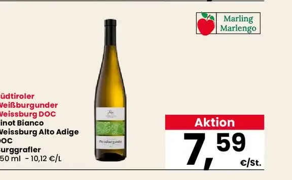 Pinot Bianco Weissburgunder DOC Burggräfler
