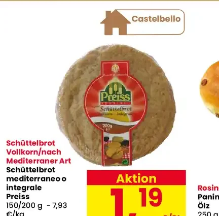 Schüttelbrot mediterraneo o integrale Preiss