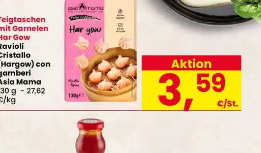 Ravioli Cristallo con gamberi