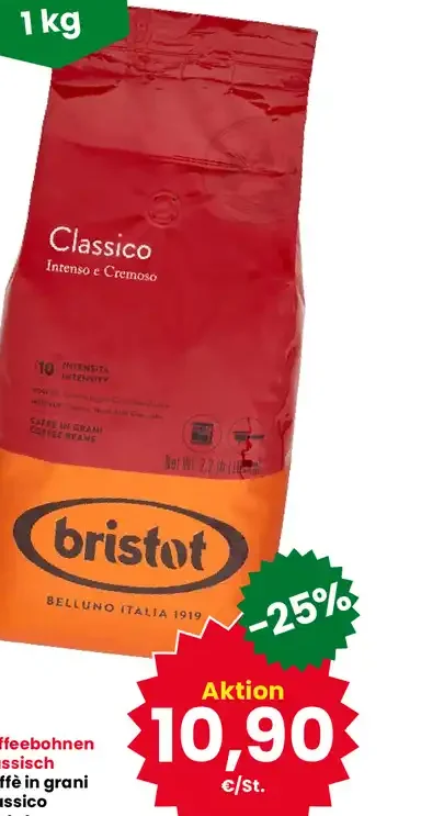 Bristot classic coffee beans