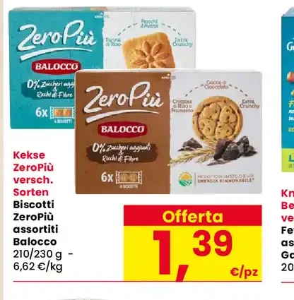 Balocco ZeroPiù biscuits