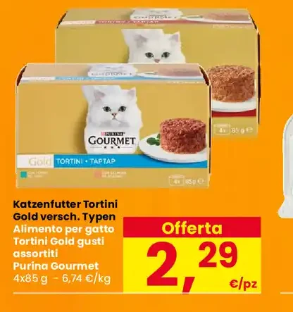 Purina Gourmet Tortini cat food