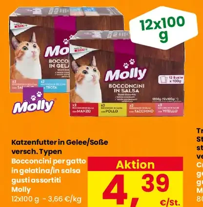 Molly cat food in jelly