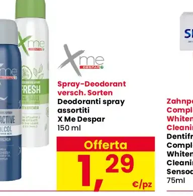 Deodorante spray XMe Despar