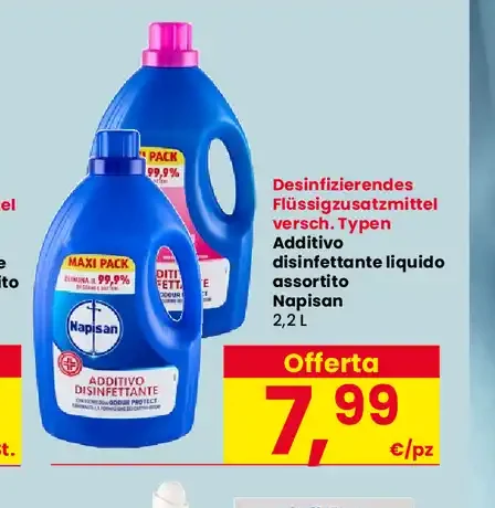 Additivo disinfettante liquido Napisan
