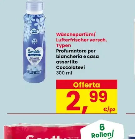 Profumatore per biancheria e casa Coccolatevi