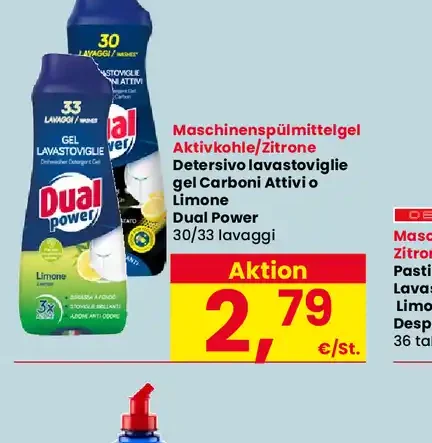 Gel lavastoviglie Dual Power