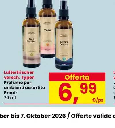 Profumo per ambienti Proair