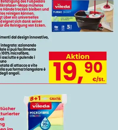 Sistema di pulizia Turbo Smart Vileda