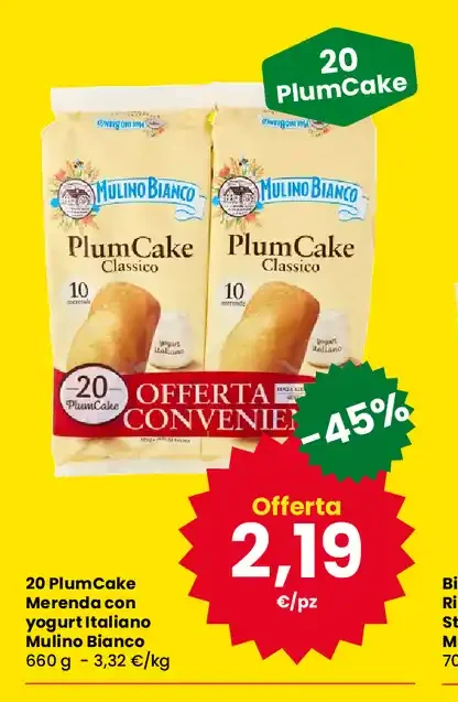 PlumCake Merenda con yogurt italiano Mulino Bianco