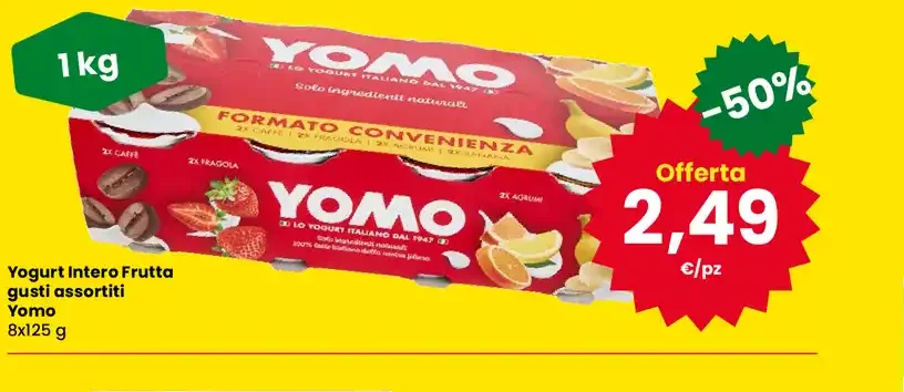 Yogurt intero alla frutta