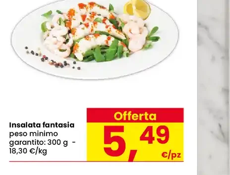 Insalata fantasia peso minimo garantito