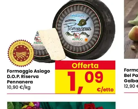 Formaggio Asiago D.O.P. Riserva Pennera