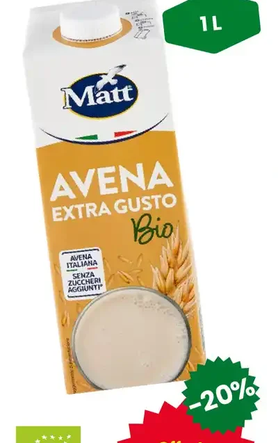 Bevanda vegetale all'avena Extra Gusto Bio Matt