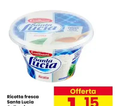 Ricotta fresca Santa Lucia Galbani