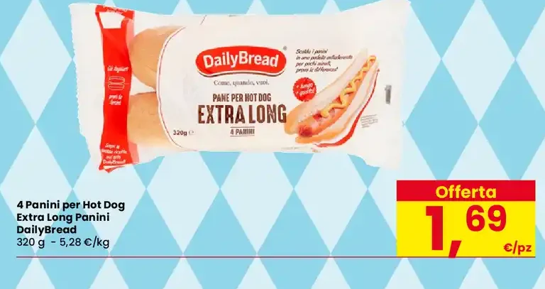 Pane per hot dog Extra Long Panini DailyBread
