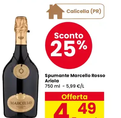 Spumante Marcello Rosso Ariola