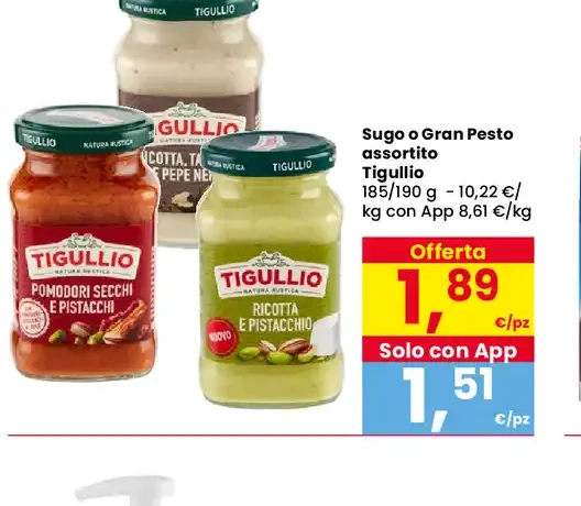 Sugo o Gran Pesto assortito