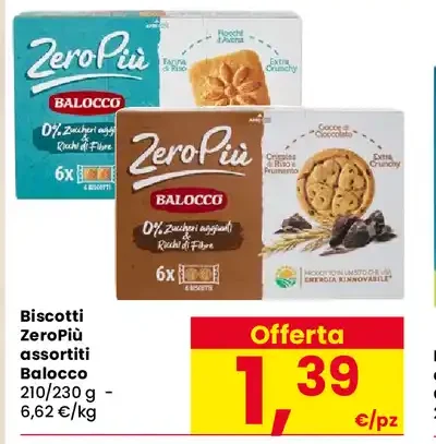 Biscotti ZeroPiù assortiti Balocco
