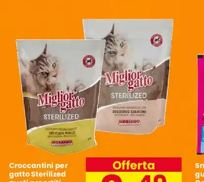 Croccantini per gatto Sterilized gusti assortiti Migliorgatto
