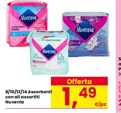 Assorbenti Nuvenia assortiti