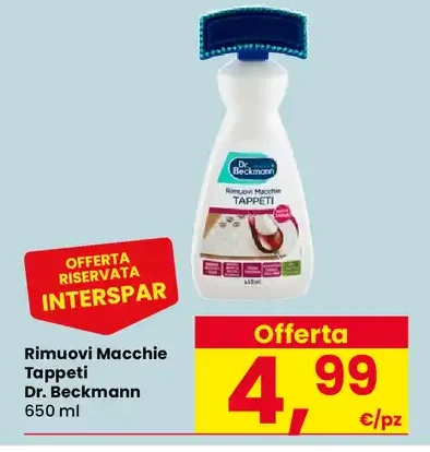Rimuovi macchie tappeti