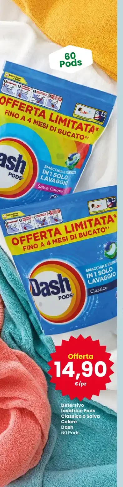 Detersivo lavatrice pods