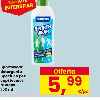 Detergente specifico per capi tecnici