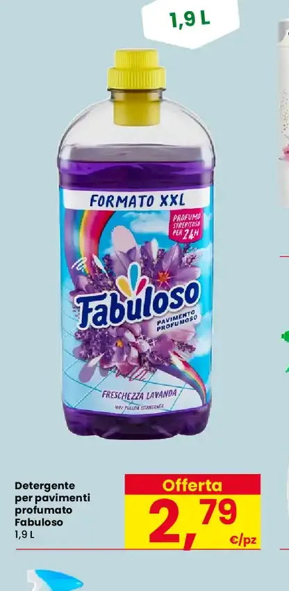 Detergente pavimenti profumato Fabuloso
