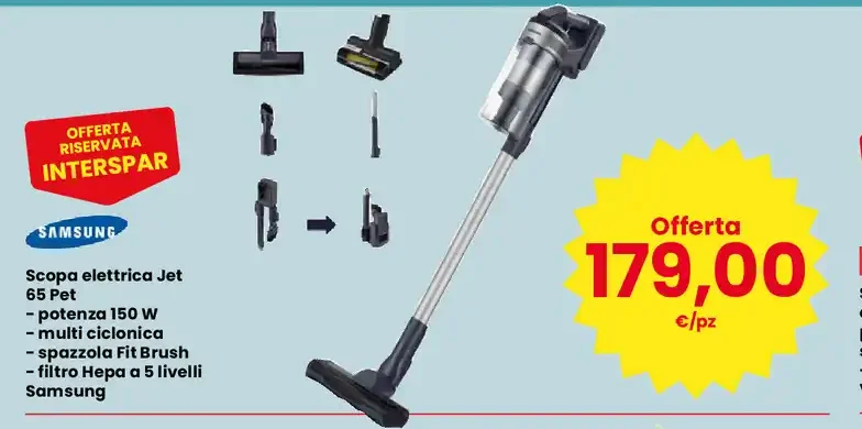 Scopa elettrica Jet 65 Pet Samsung