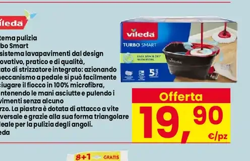 Sistema pulizia Turbo Smart Vileda