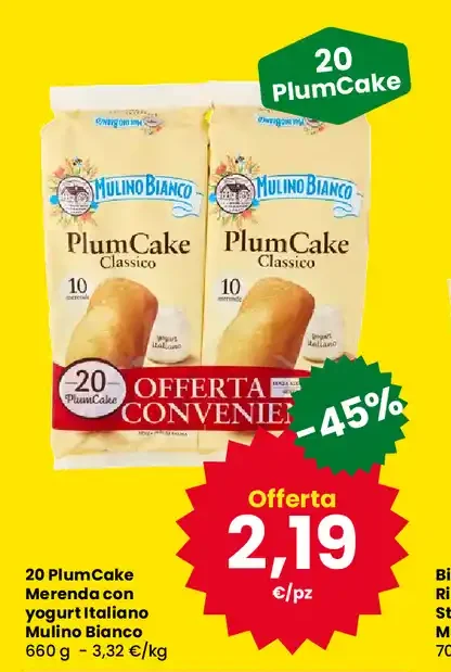 PlumCake Merenda con yogurt italiano Mulino Bianco
